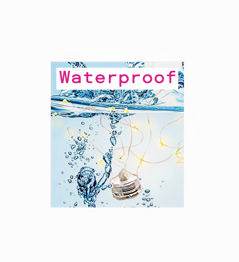 75 Floating White Pearls - Large Sizes - Fills 1 Gallon of the Transparent Water Gels for the Floating Effect- With Exclusive Measured Prep Bags - Option: 3 Submersible Fairy Lights Strings