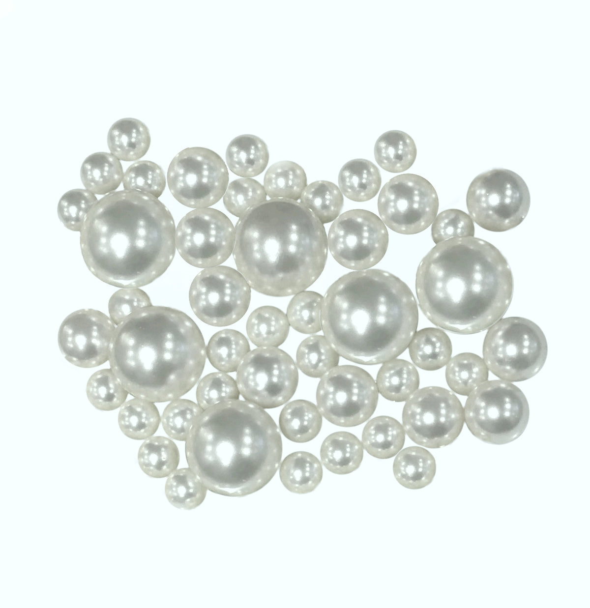 75 Floating White Pearls - Large Sizes - Fills 1 Gallon of the Transparent Water Gels for the Floating Effect- With Exclusive Measured Prep Bags - Option: 3 Submersible Fairy Lights Strings