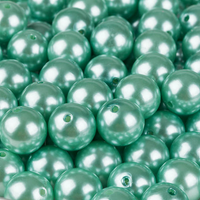 120pc Mint Green Pearls- 1.10 Pound Bag- Will float in the Transparent Gels (not included)