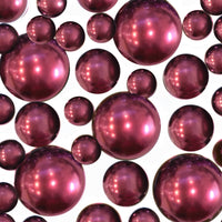 50 Floating Burgundy Pearls- Large- Fills 1 Gallon of the Floating Transparent Gels for Vases- With Measured Gels Kit- Option 3 Fully Led Fairy Lights Strings