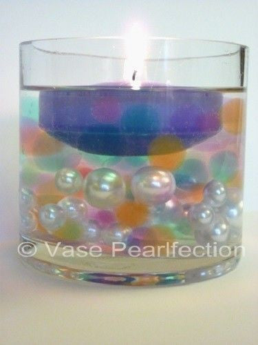 Floating Blue Translucent Gels Color Accents- Fills 1 Gallon of the Floating Gels for Your Vases